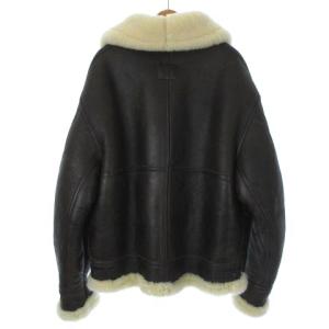 AVIREX B-3 ムートン フライト ジャケット シープ レザー 2102XW ブラウン 40