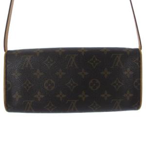 LOUIS VUITTON M51852 モノグラム ポシェットツイン GM ミニ ショルダーバッグ 2WAY ブラウン