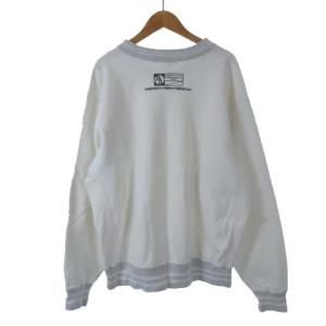 NEIGHBORHOOD スウェット トレーナー プルオーバー ロゴ プリント ワンポイント コットン ホワイト L