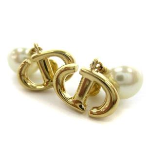 CD NAVY ピアス レジンパール メタル ゴールド ホワイト