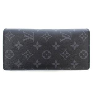 LOUIS VUITTON M61697 モノグラム エクリプス ポルトフォイユ ブラザ 長財布 黒