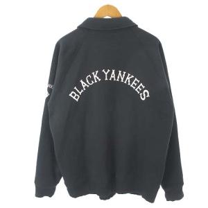 MONKEY TIME NEGRO LEAGUES 22AW カーディガン ジャケット風 裏起毛 チャコールグレー L