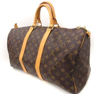 LOUIS VUITTON M41428 モノグラム キーポル45 ボストンバッグ ハンド ブラウン