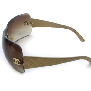 CHANEL マトラッセ サングラス ココマーク レザー グラデーション 4157-Q 茶 ブラウン ベージュ アイウェア