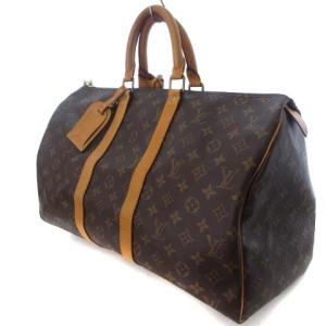 LOUIS VUITTON M41428 モノグラム キーポル45 ボストンバッグ ブラウン