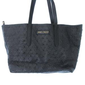 SOFIA/M トートバッグ スターエンボス レザー ブラック