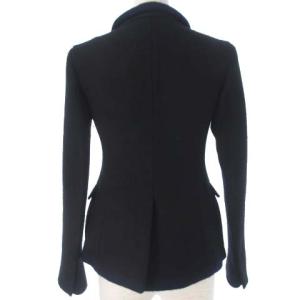 PRADA テーラード ジャケット ライン 3B ヴァージンウール 38 ブラック