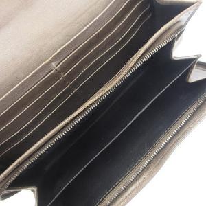 BOTTEGA VENETA イントレチャート 長財布 フラップ 多収納 レザー ベージュ ECR17