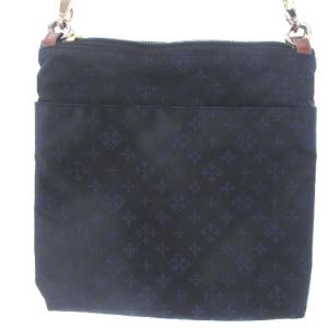 russet 3連 ショルダーバッグ  ポーチ ベルト柄 総柄 ナイロン アイボリー ネイビー 紺 カバン 鞄 ECR17