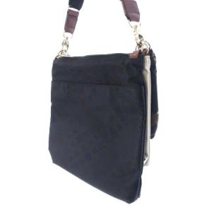 russet 3連 ショルダーバッグ  ポーチ ベルト柄 総柄 ナイロン アイボリー ネイビー 紺 カバン 鞄 ECR17