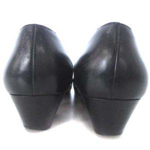 Salvatore Ferragamo ヴァラ リボン パンプス ラウンドトゥ レザー ブラック 黒 約23cm 靴 シューズ ECR17