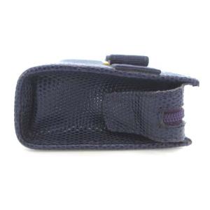 Salvatore Ferragamo 223057 ヴァラリボン 型押しレザー ポーチ 小物入れ パープル 紫 ECR17