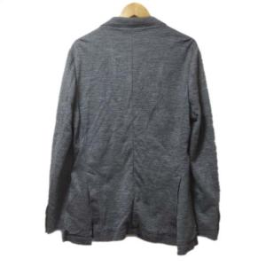 BARNEYS NEW YORK テーラードジャケット ブレザー リネン 綿麻 3B グレー 48 L サイドベンツ 胸ポケット X