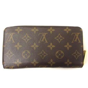 LOUIS VUITTON M42616 モノグラム ジッピー・ウォレット 長財布 ラウンドファスナー  茶