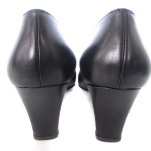 Salvatore Ferragamo ガンチーニ パンプス エナメル レザー ブラック 黒 5 22.5 靴 シューズ ECR17