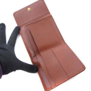 LOUIS VUITTON MALLETIRE マルティエ刻印 エピ 二つ折り財布 ウォレット ブラウン 茶 ECR17