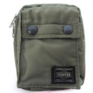 吉田カバン タンカー ポーチ 小物入れ ナイロン 裏起毛 カーキ