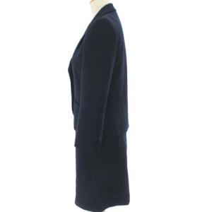 GIVENCHY セットアップ テーラードジャケット タイトスカート ひざ丈 ウール ネイビー 紺 6 S位 ECR17
