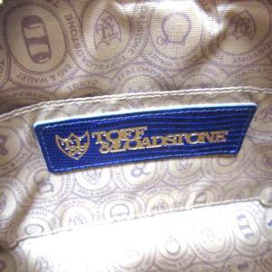 TOFF&LOADSTONE ショルダーバッグ タッセル 型押し 青 ブルー ECR17 X