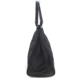 TORY BURCH トートバッグ ハンド エナメル ナイロン ロゴ ブラック 黒 カバン 鞄 ECR17