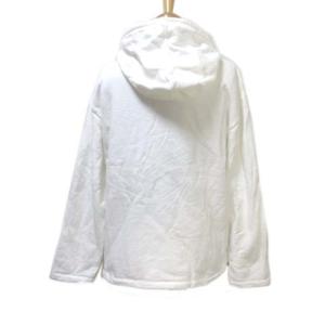 agnes b. G685SBX4 パーカー フーディ プルオーバー 長袖 ロゴプリント 白 ホワイト コットン SM0 X