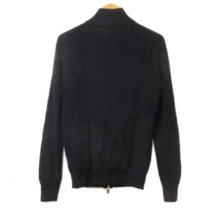 POLO RALPH LAUREN ニットジャケット フルジップ ブラック 黒 スタンドカラー ポニー ワンポイント XS/165