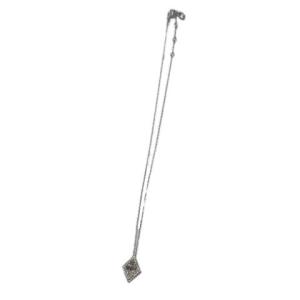 SWAROVSKI ネックレス クリスタル ひし形 ペンダント アクセサリー シルバーカラー X