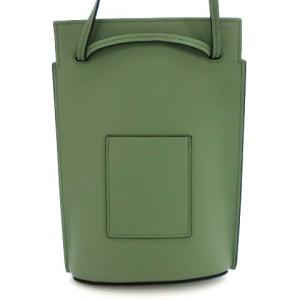 LOEWE C630R12X01 アナグラム ダイスポケット カーフスキン ショルダーバッグ ゴールド金具 緑