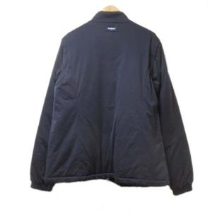 Paul Stuart SPORT ジャケット 2WAY ベスト 中綿 ジップアップ LL 大きいサイズ スタンドカラー 紺 ネイビー ロゴプリント