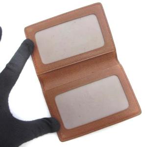 LOUIS VUITTON M60533 ポルト2カルト ヴェルティカル モノグラム パスケース 定期入れ ブラウン 茶