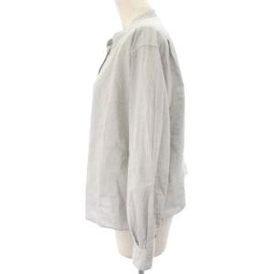 MARGARET HOWELL シャツ ブラウス 長袖 コットン ライトグレー 2 M位