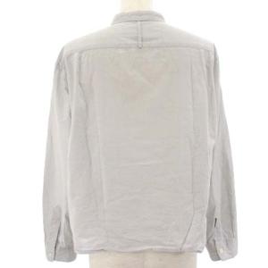 MARGARET HOWELL シャツ ブラウス 長袖 コットン ライトグレー 2 M位