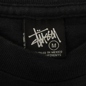 STUSSY 岡山チャプト 五周年記念限定Tシャツ 半袖 クルーネック プリント コットン M 黒 ブラック