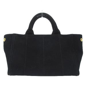 PRADA カナパ CANAPA B2439O トートバッグ キャンバス ビジュー 2WAY ミニ 黒