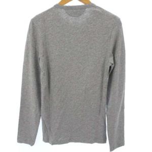 TOM FORD Tシャツ カットソー 長袖 クルーネック コットン グレー 44 M位 SM0