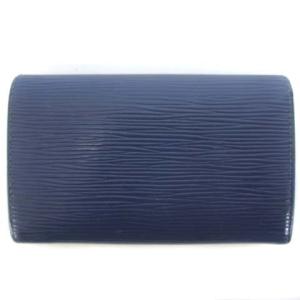 LOUIS VUITTON M6350G エピ ポルトモネ ビエトレゾール 二つ折り 財布 ネイビー 紺 SM0