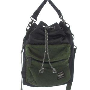 吉田カバン バルーンサック ショルダーバッグ 巾着 メッシュ 黒 カバン