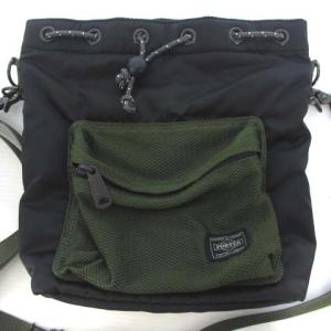 PORTER 吉田カバン バルーンサック ショルダーバッグ 巾着 メッシュ 黒 カバン