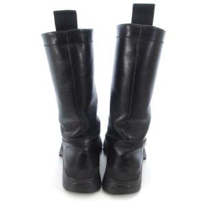 PRADA SPORT ロングブーツ レザーク 黒 6.5