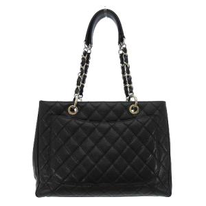 CHANEL マトラッセ チェーントートバッグ ココマーク レザー キャビアスキン 黒