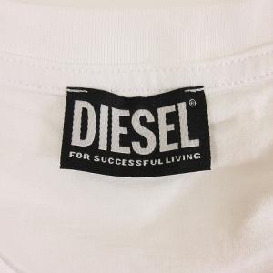 DIESEL Tシャツ 半袖 ロゴプリント 国内正規 コットン 大きいサイズ XL 白 ホワイト