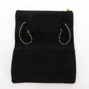 Salvatore Ferragamo ケース ポーチ スエード コンパクト 226601 黒 ブラック SM1