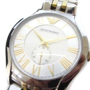 EMPORIO ARMANI AR-1844 腕時計 ラウンド アナログ クォーツ SS シルバー文字盤 シルバーカラー 銀色