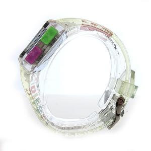 DIESEL 美品 デジタル 腕時計 DZ-1935 クリアチョップド CHOPPED TIMEFRAMES クリア