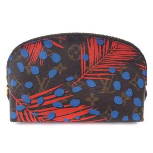 M41403 モノグラム ジャングルドット 化粧ポーチ ブラウン マルチカラー