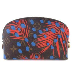 LOUIS VUITTON M41403 モノグラム ジャングルドット 化粧ポーチ ブラウン マルチカラー
