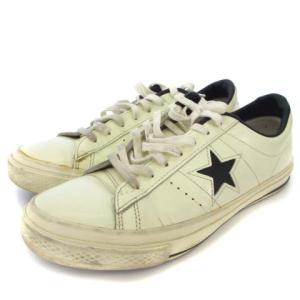ONE STAR ワンスター 1C1256 スニーカー ローカット アイボリー系 26.0?p 靴 シューズ GY01