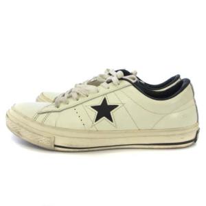CONVERSE ONE STAR ワンスター 1C1256 スニーカー ローカット アイボリー系 26.0?p 靴 シューズ GY01