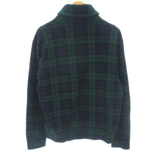 POLO RALPH LAUREN 近年 ブラックウォッチ スウェット トレーナー プルオーバー チェック 裏起毛 コットン グリーン 緑 SP S位 GY01