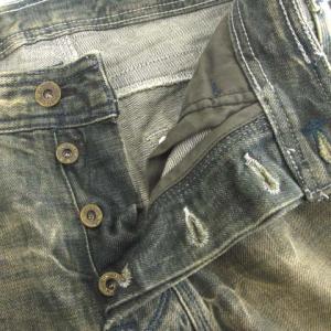 DIESEL TIMMEN WASH 008XJ デニム パンツ ジーンズ ダメージ加工 ユーズド加工 コットン カーキ系 W28 S位